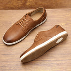 Minimalist Leather Casual Sneakers for Men | Smart Casual Wear