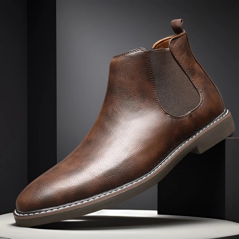Leather Chelsea Ankle Boots for Men | Business and Casual Wear