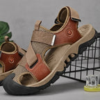 Leather and Mesh Outdoor Sandals for Men | Beach and Trail Wear