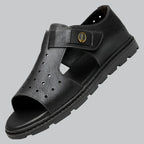 Leather Platform Summer Sandals for Men | Casual Wear
