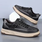 Platform Sole Leather Look Sneakers for Men | Casual Wear