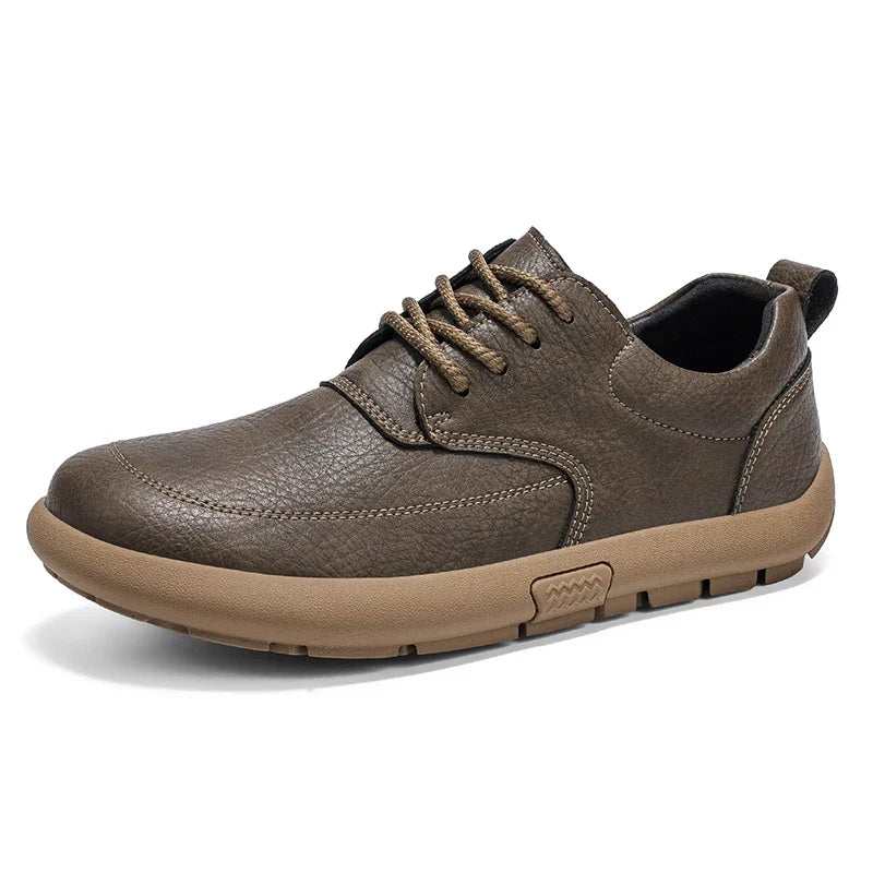 Leather Lace Up Walking Sneakers for Men | Travel and City Wear