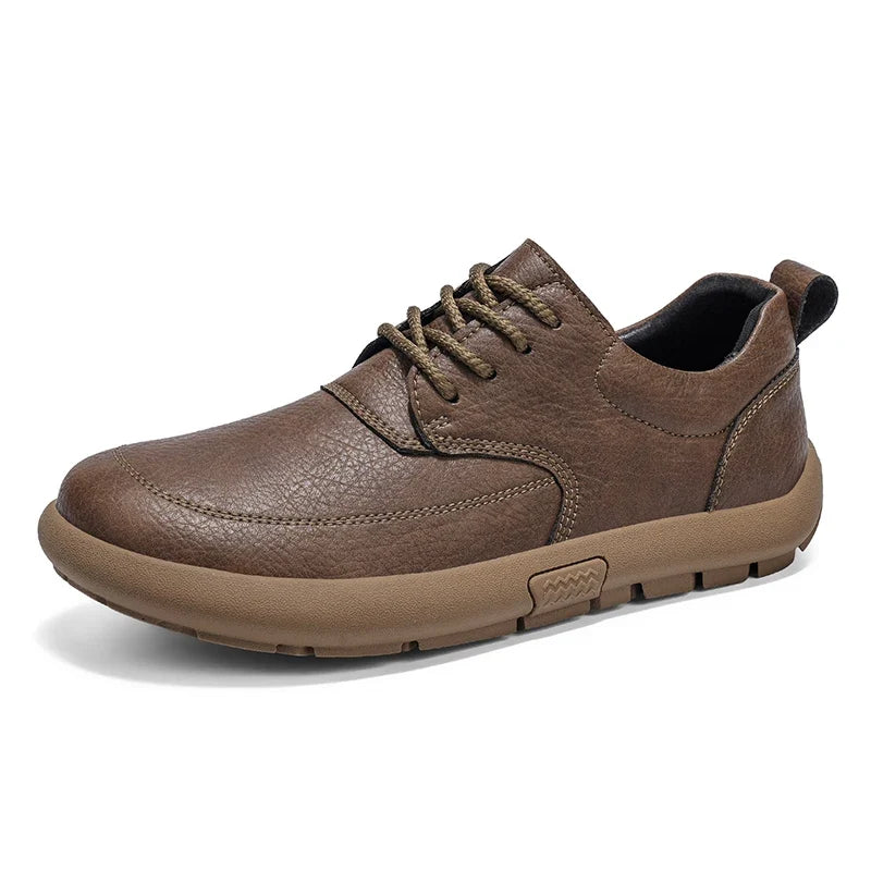 Leather Lace Up Walking Sneakers for Men | Travel and City Wear