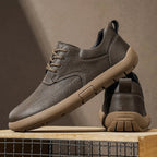 Leather Lace Up Walking Sneakers for Men | Travel and City Wear