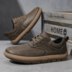 Leather Lace Up Walking Sneakers for Men | Travel and City Wear
