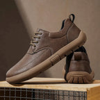Leather Lace Up Walking Sneakers for Men | Travel and City Wear