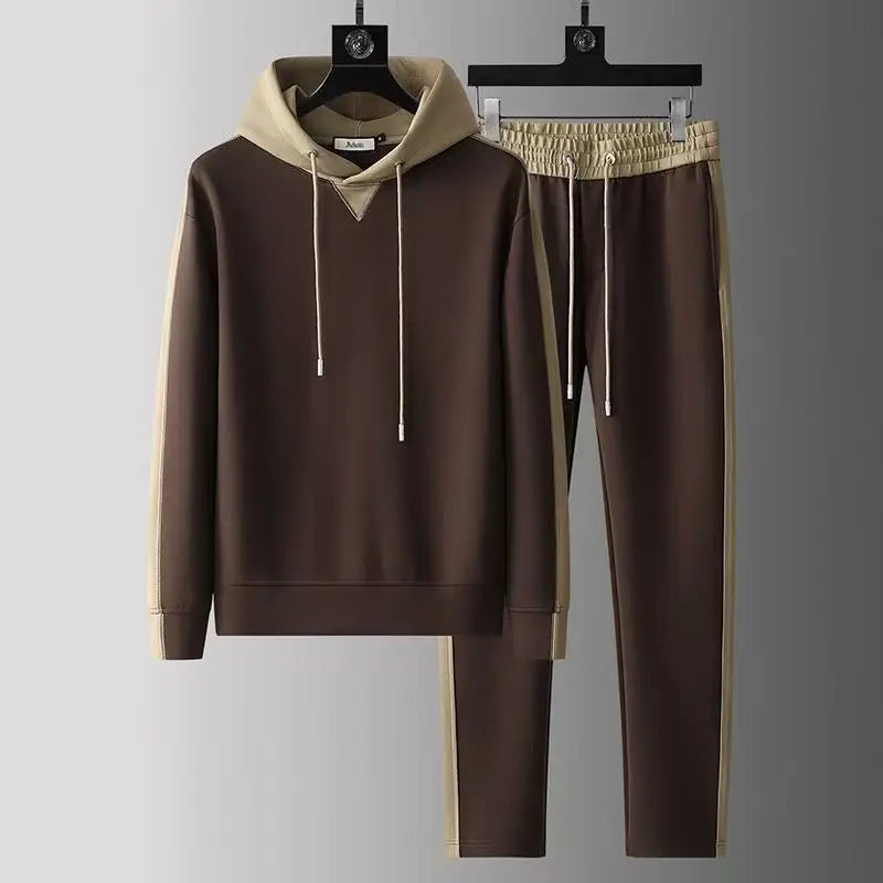 Lightweight Hooded Tracksuit Two Piece Set for Men | Everyday Wear