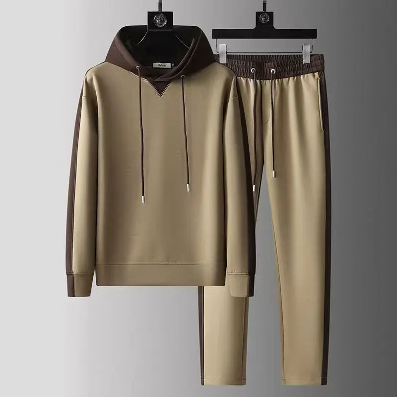 Lightweight Hooded Tracksuit Two Piece Set for Men | Everyday Wear