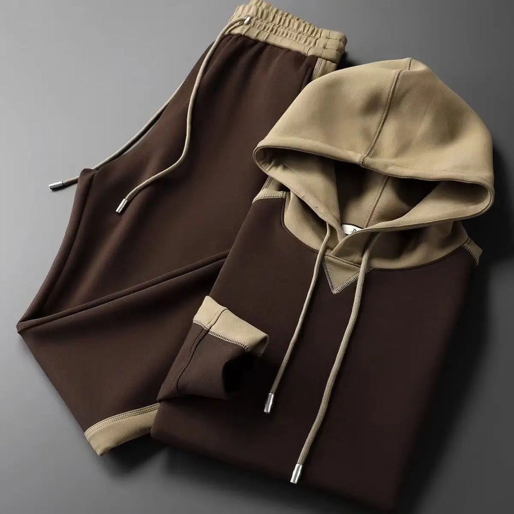 Lightweight Hooded Tracksuit Two Piece Set for Men | Everyday Wear