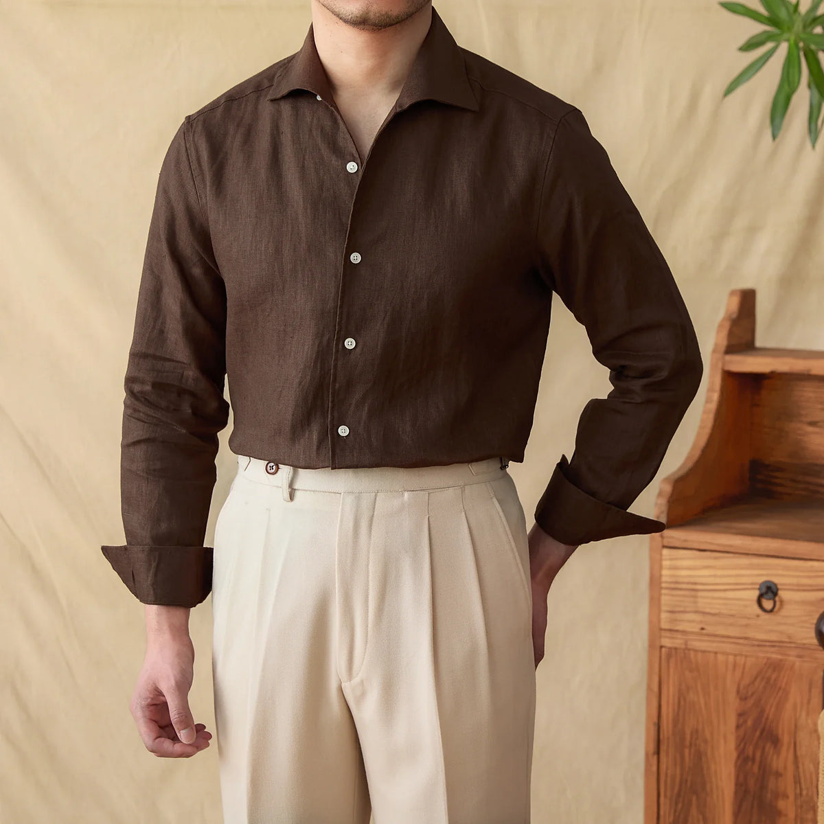 Lightweight Linen Button Up Shirt for Men | Summer and Travel Wear