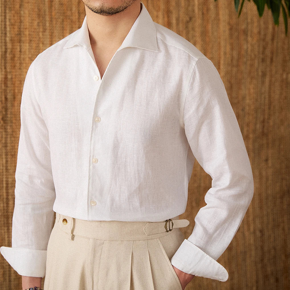 Lightweight Linen Button Up Shirt for Men | Summer and Travel Wear