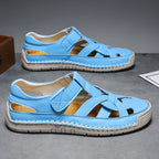 Quick Dry Velcro Strap Beach Sandals for Men | Summer Wear