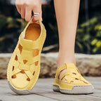 Quick Dry Velcro Strap Beach Sandals for Men | Summer Wear