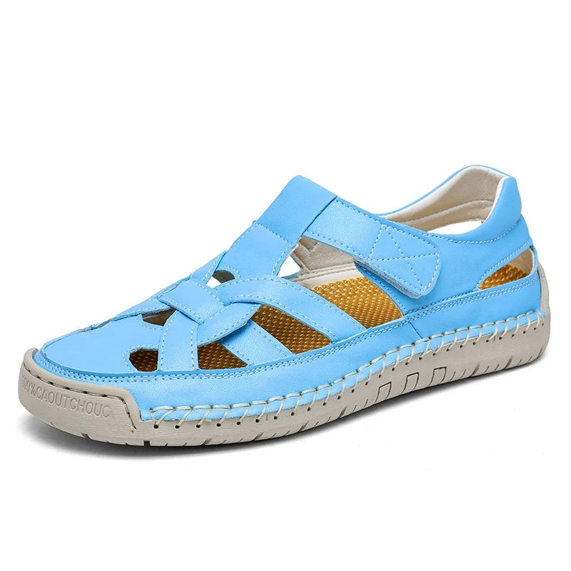Quick Dry Velcro Strap Beach Sandals for Men | Summer Wear