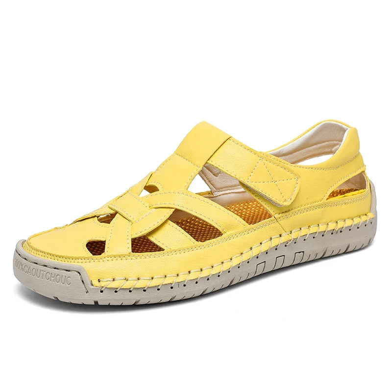 Quick Dry Velcro Strap Beach Sandals for Men | Summer Wear