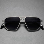 Lorènti Titanium Frame Geometric Sunglasses