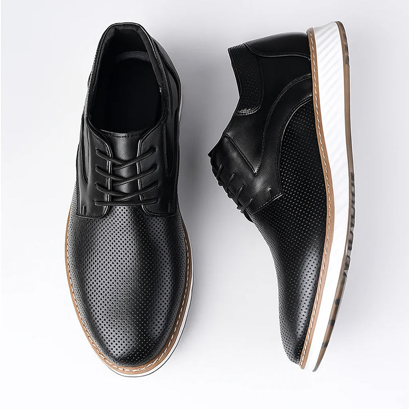 Lorenzo Vitali Lace-Up Shoes with Perforated Finish