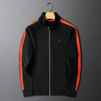 Embroidered Contrast Trim Tracksuit Set for Men | Streetwear and Travel