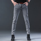 Stone Grey Wash Straight Leg Slim Fit Jeans for Men | Everyday Wear