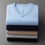 Men’s V-Neck Wool Blend Sweater