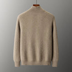 Cashmere High Collar Button Cardigan for Men | Business and Winter Wear