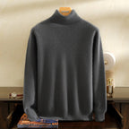 Goat Cashmere Slim Fit Turtleneck Sweater for Men | Winter Wear