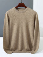 Pure Cashmere Crew Neck Sweater for Men | Everyday Layering
