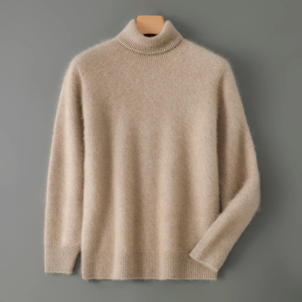 Soft Cashmere High Neck Sweater for Men | Business and Evening Wear