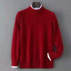 Soft Cashmere Mock Neck Sweater for Men | Smart Casual Wear