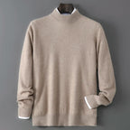 Soft Cashmere Mock Neck Sweater for Men | Smart Casual Wear