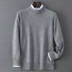 Soft Cashmere Mock Neck Sweater for Men | Smart Casual Wear