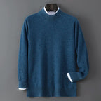Soft Cashmere Mock Neck Sweater for Men | Smart Casual Wear