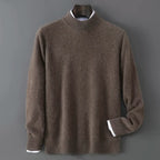 Soft Cashmere Mock Neck Sweater for Men | Smart Casual Wear