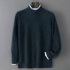 Soft Cashmere Mock Neck Sweater for Men | Smart Casual Wear