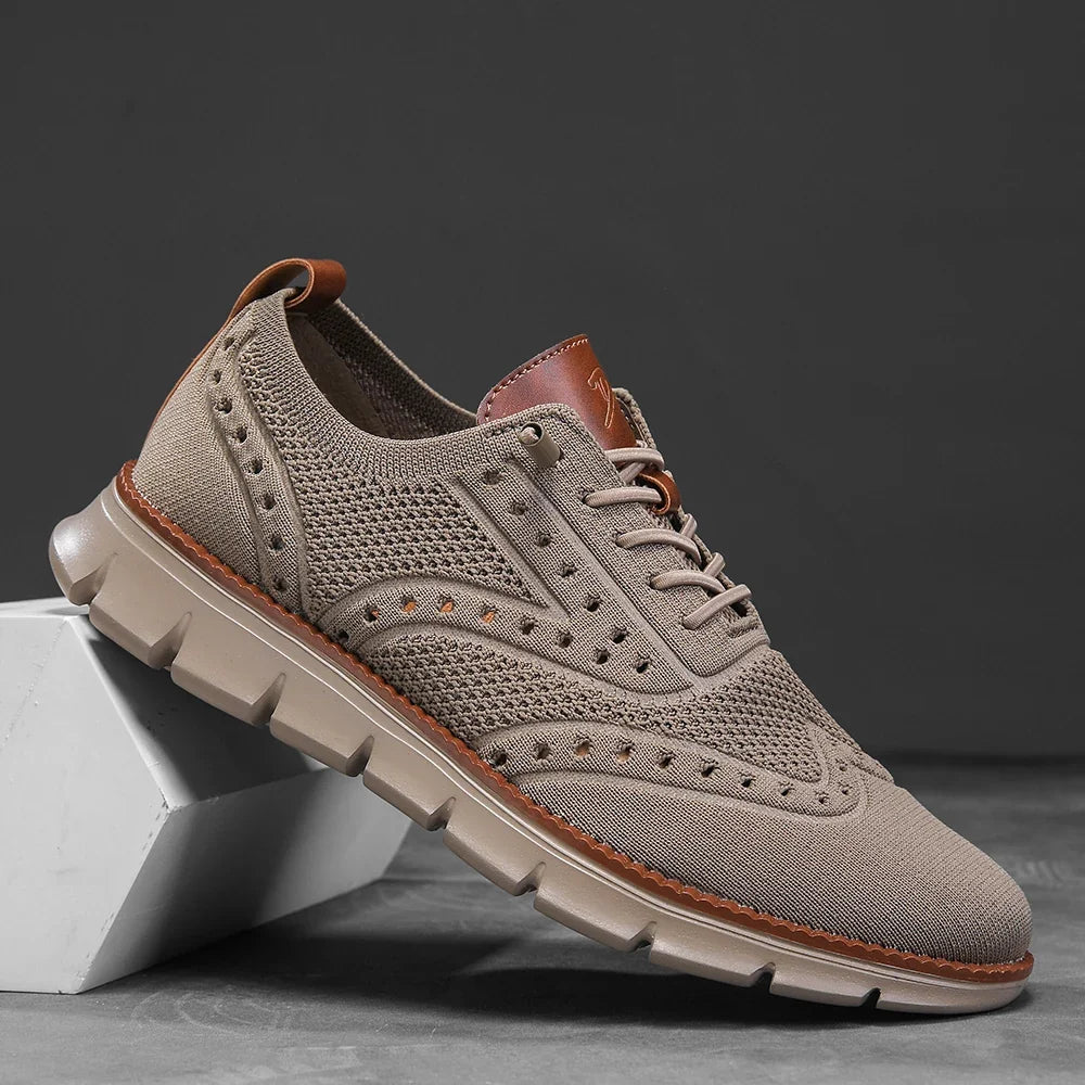 Perforated Breathable Casual Sneakers for Men | Work and Travel Wear