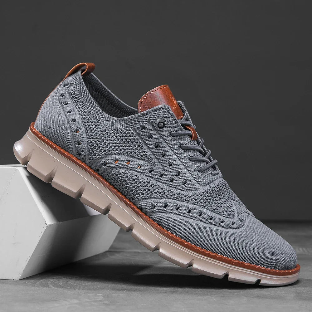 Perforated Breathable Casual Sneakers for Men | Work and Travel Wear