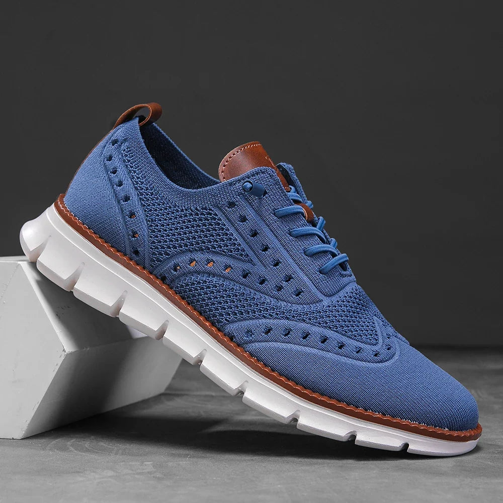 Perforated Breathable Casual Sneakers for Men | Work and Travel Wear