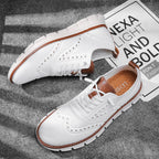 Perforated Breathable Casual Sneakers for Men | Work and Travel Wear