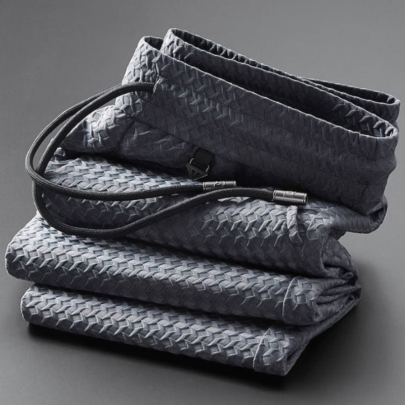 Textured Fabric Relaxed Lounge Set for Men | Loungewear