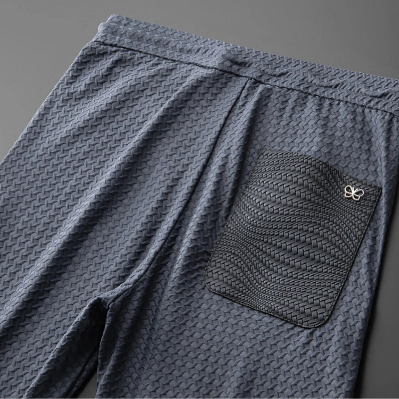Textured Fabric Relaxed Lounge Set for Men | Loungewear