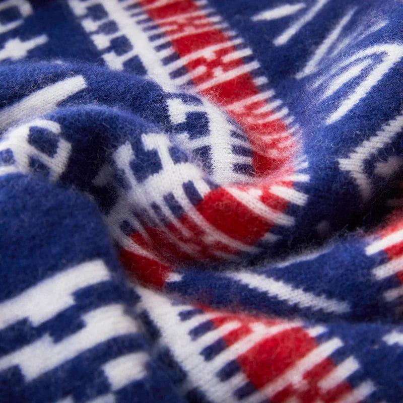 Nordic Pattern Pure Wool Sweater for Men | Winter Wear