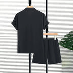Short Sleeve Shirt and Shorts Beachwear Set for Men | Summer Wear