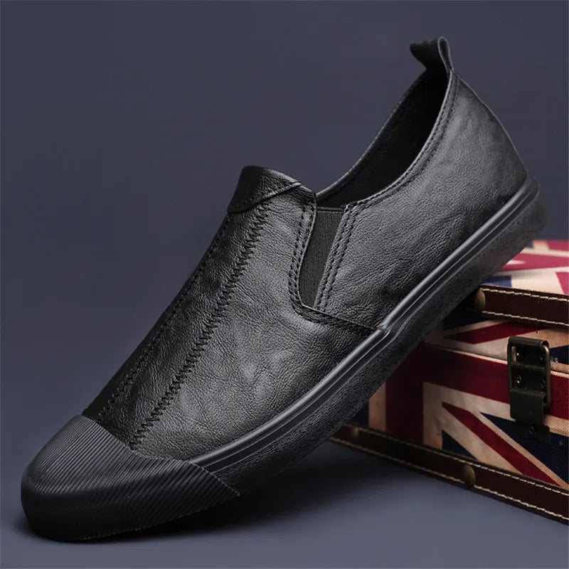 Leather Slip On Casual Loafers for Men | Spring and Summer Wear