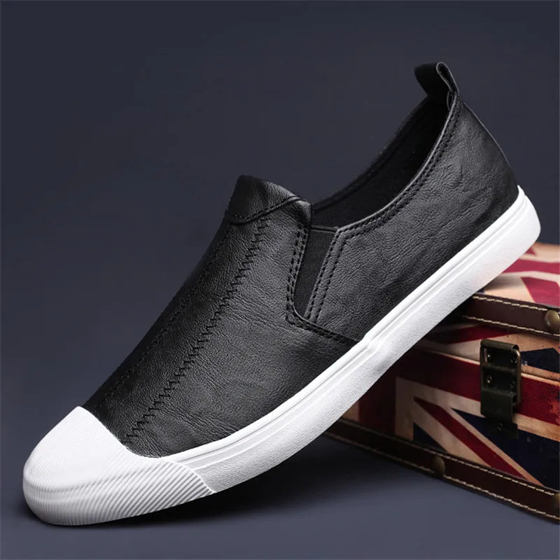 Leather Slip On Casual Loafers for Men | Spring and Summer Wear