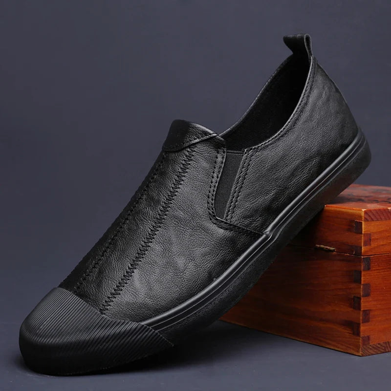 Leather Slip On Casual Loafers for Men | Spring and Summer Wear