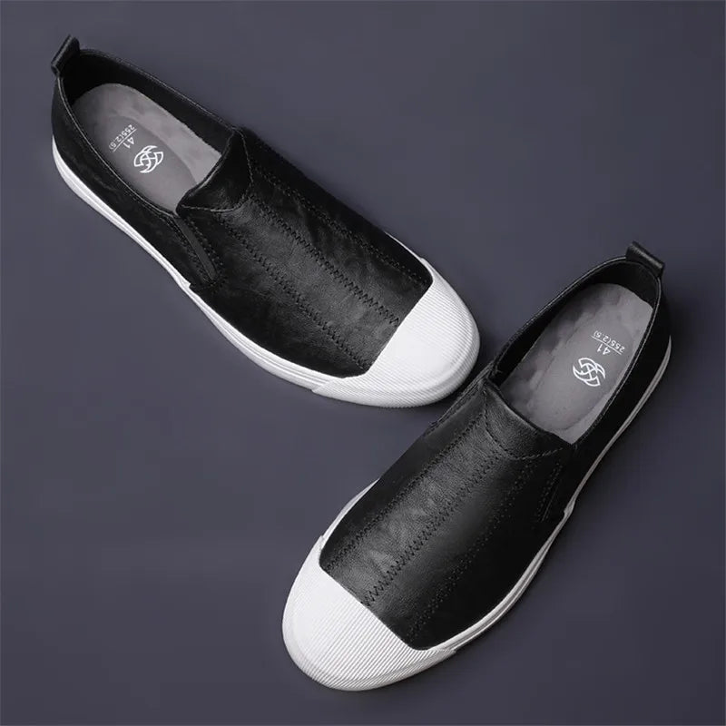 Leather Slip On Casual Loafers for Men | Spring and Summer Wear