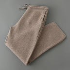 Merino Wool Knit Tapered Joggers for Men | Winter Loungewear