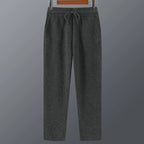 Merino Wool Knit Tapered Joggers for Men | Winter Loungewear