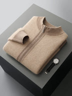Merino Wool Cardigan and Straight Leg Trouser Set for Men | Autumn and Winter Wear