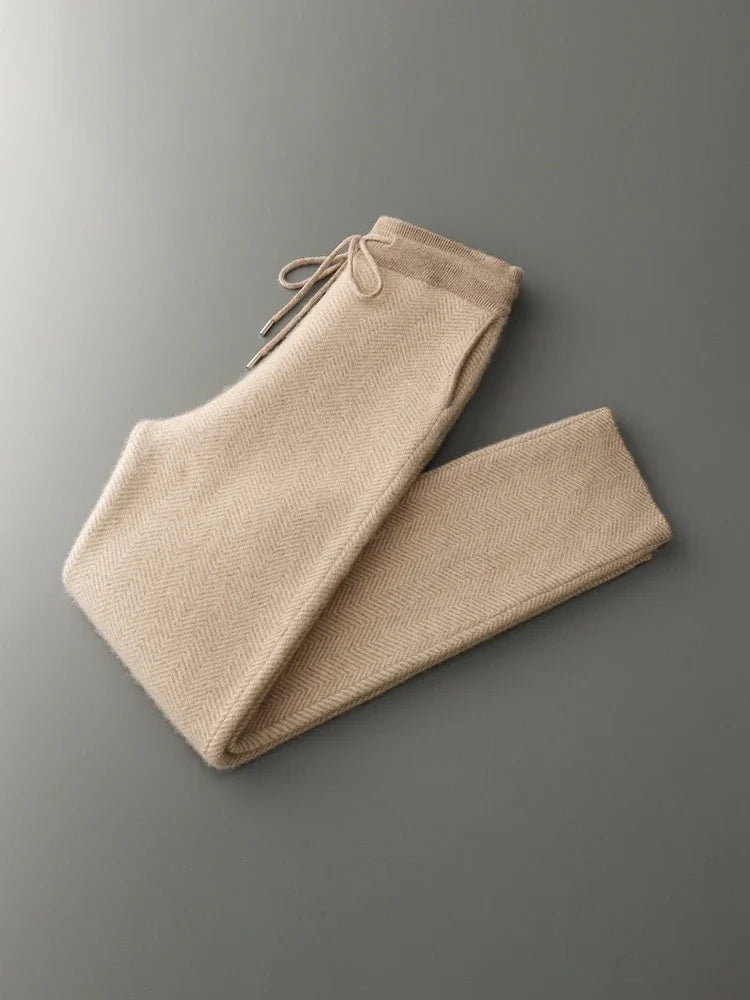 Merino Wool Cardigan and Straight Leg Trouser Set for Men | Autumn and Winter Wear